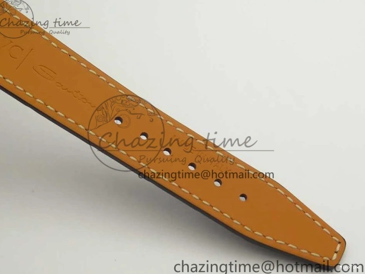 MIROTIME 0210 Fashionable Portofino IW458101 Diamond Bezel SS MK 1:1 Best Edition Blue Dial On Blue Leather Strap MIYOTA 7169